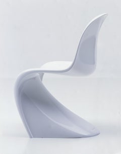 Vitra Classic Panton Chair in Lacquered White by Verner Panton