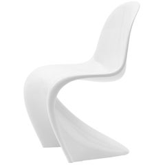 Vitra Classic Panton Chair in Lacquered White by Verner Panton