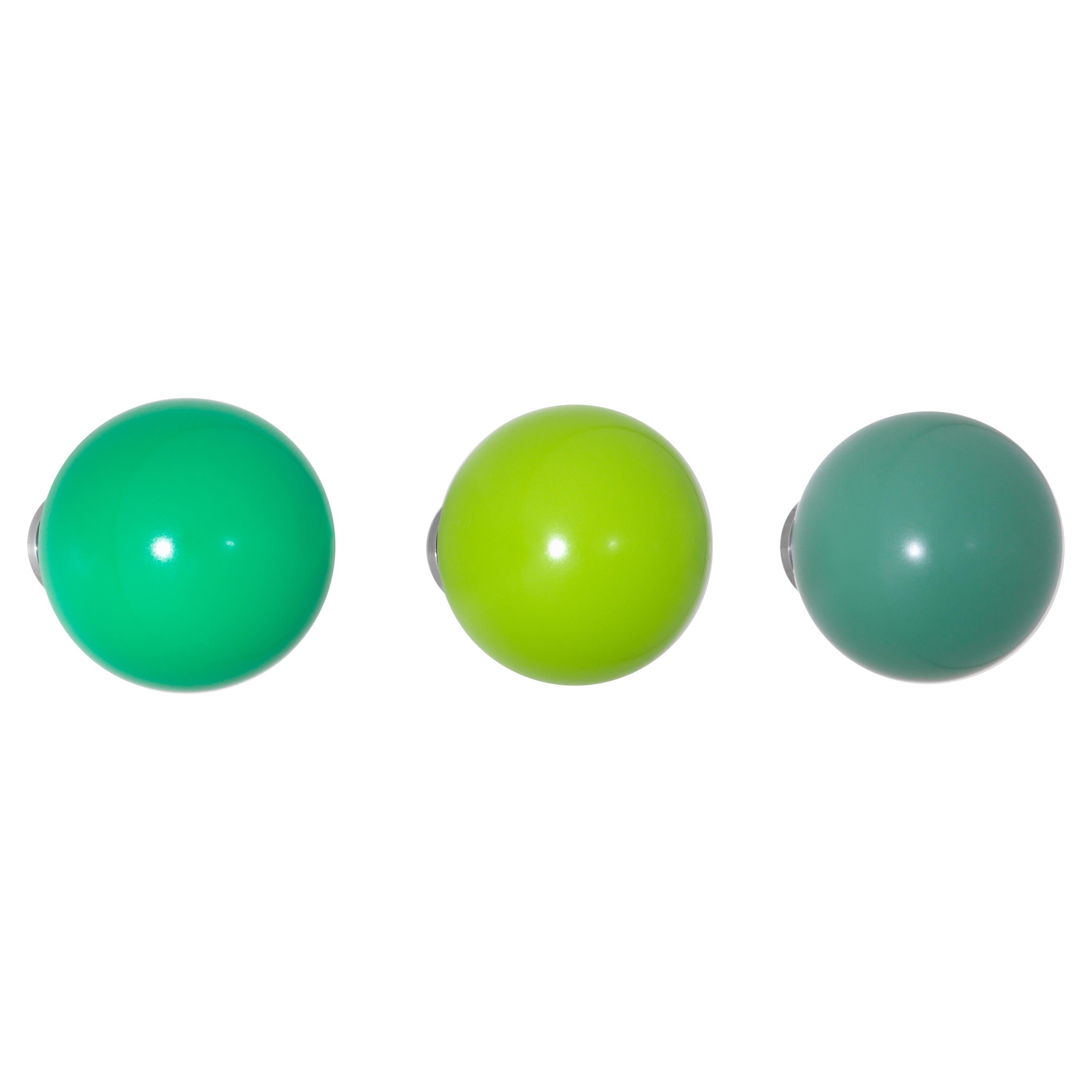 Vitra Coat Dots Set of 3 in Shades of Green by Hella Jongerius For Sale