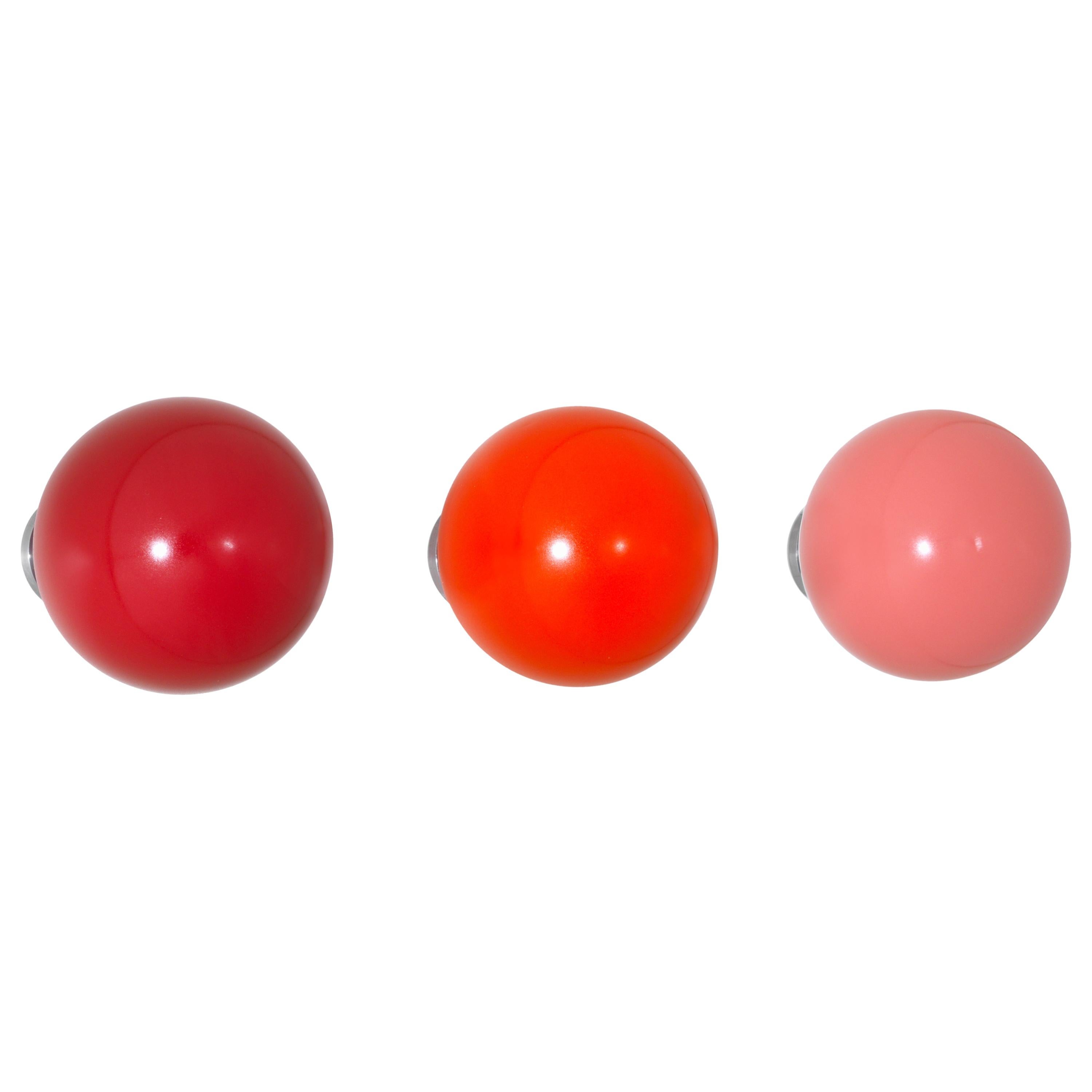Vitra Coat Dots Set of 3 in Shades of Red by Hella Jongerius For Sale