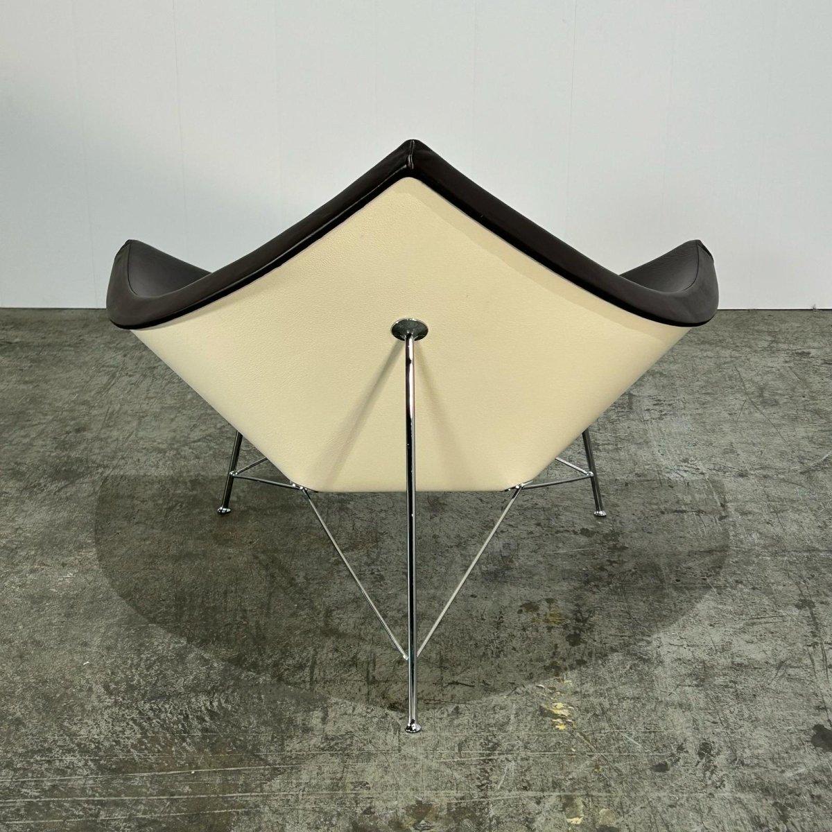 Sedia in pelle di cocco Vitra di George Nelson In condizioni buone in vendita a Basildon, London