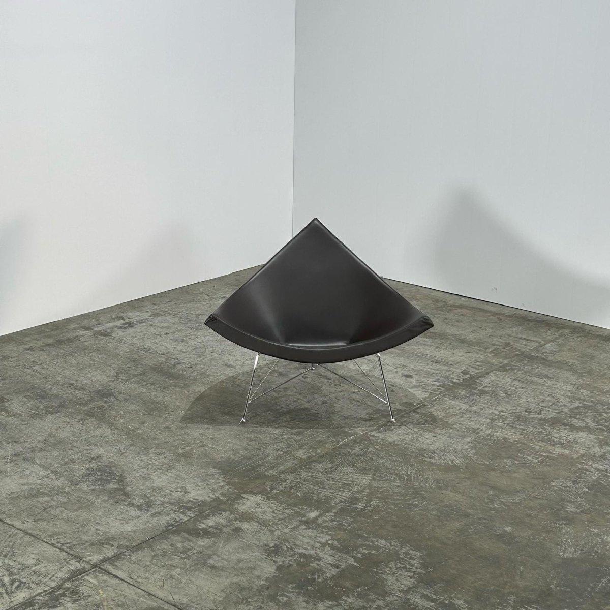 Sedia in pelle di cocco Vitra di George Nelson in vendita 1