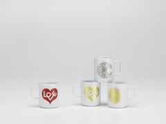 Vitra Coffee Mug in Love Heart 'Gold' by Alexander Girard