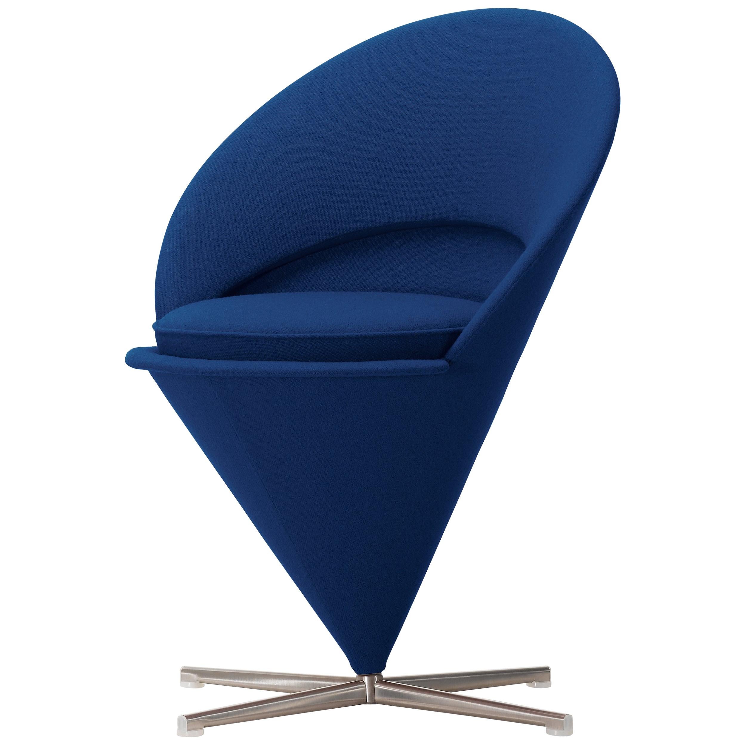 Vitra Cone Chair in Dark Blue by Verner Panton im Angebot