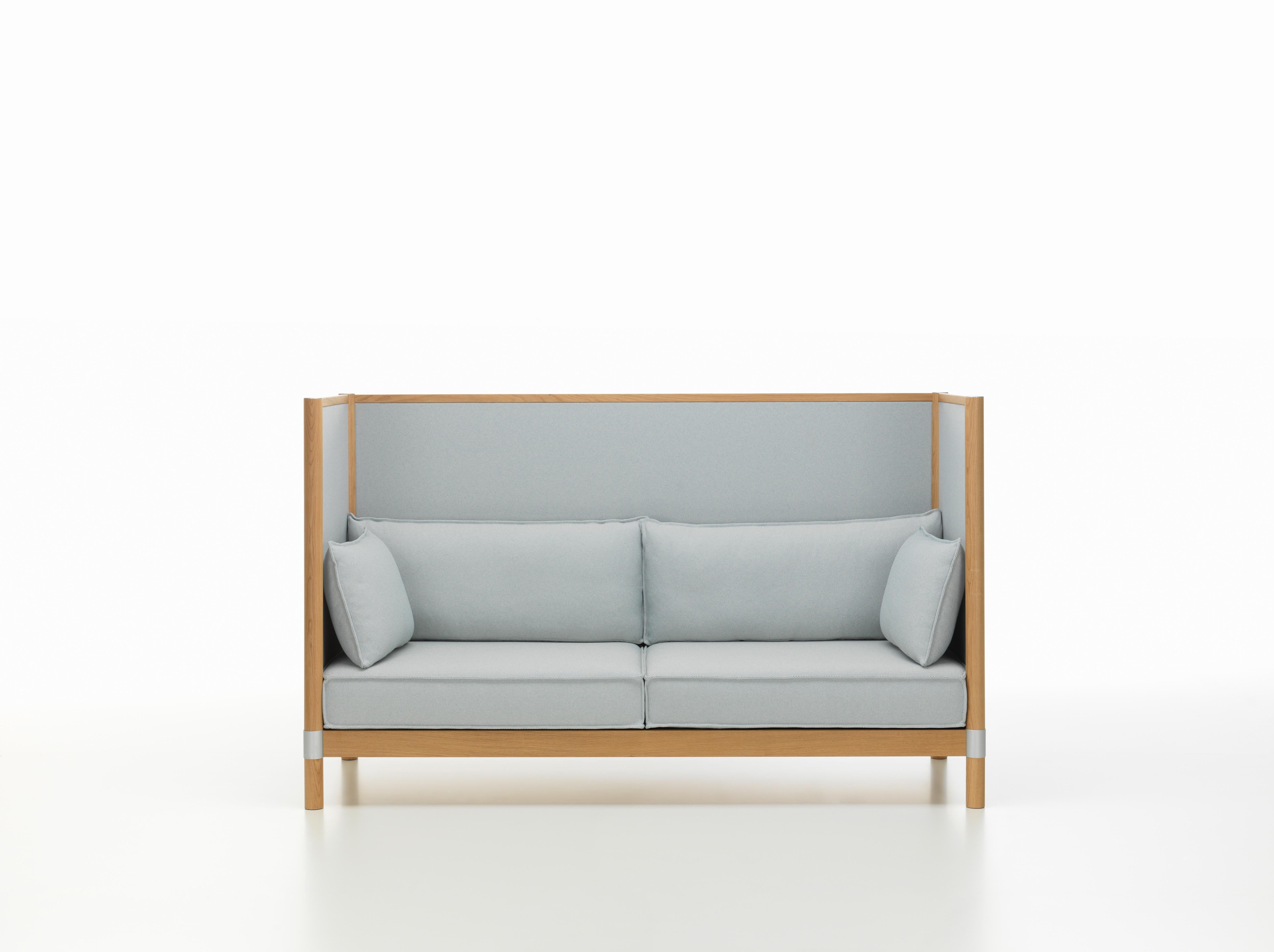 These products are only available in the United States.

The clean-lined aesthetic of Cyl Sofa, with its smooth planes, orthogonal frame and cylindrical supports, is emphasized by components made of solid wood. This makes it an ideal piece for