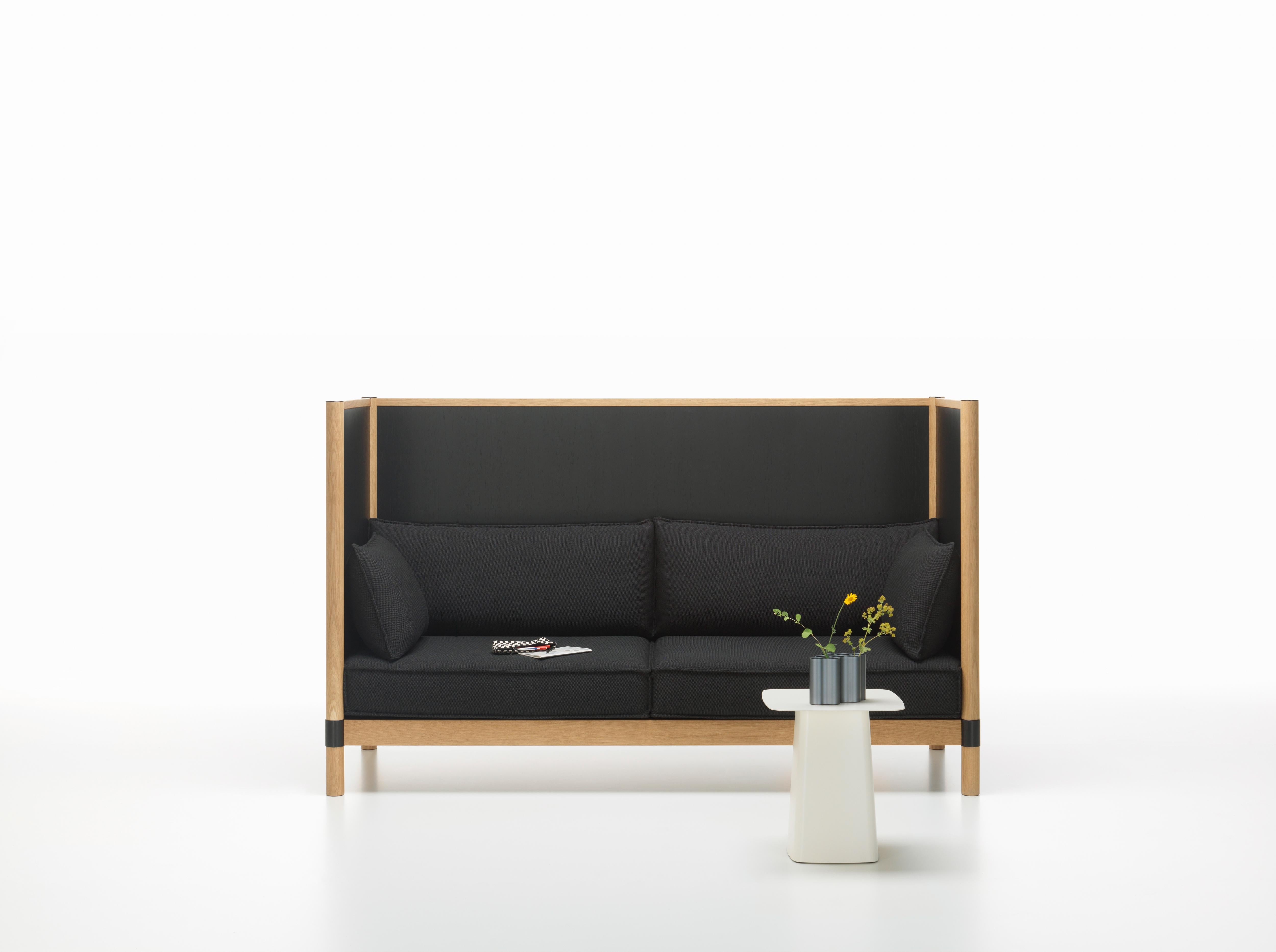 Vitra Cyl Highback Sofa in Dark Oak and Nero Plano by Ronan & Erwan Bouroullec In New Condition For Sale In New York, NY