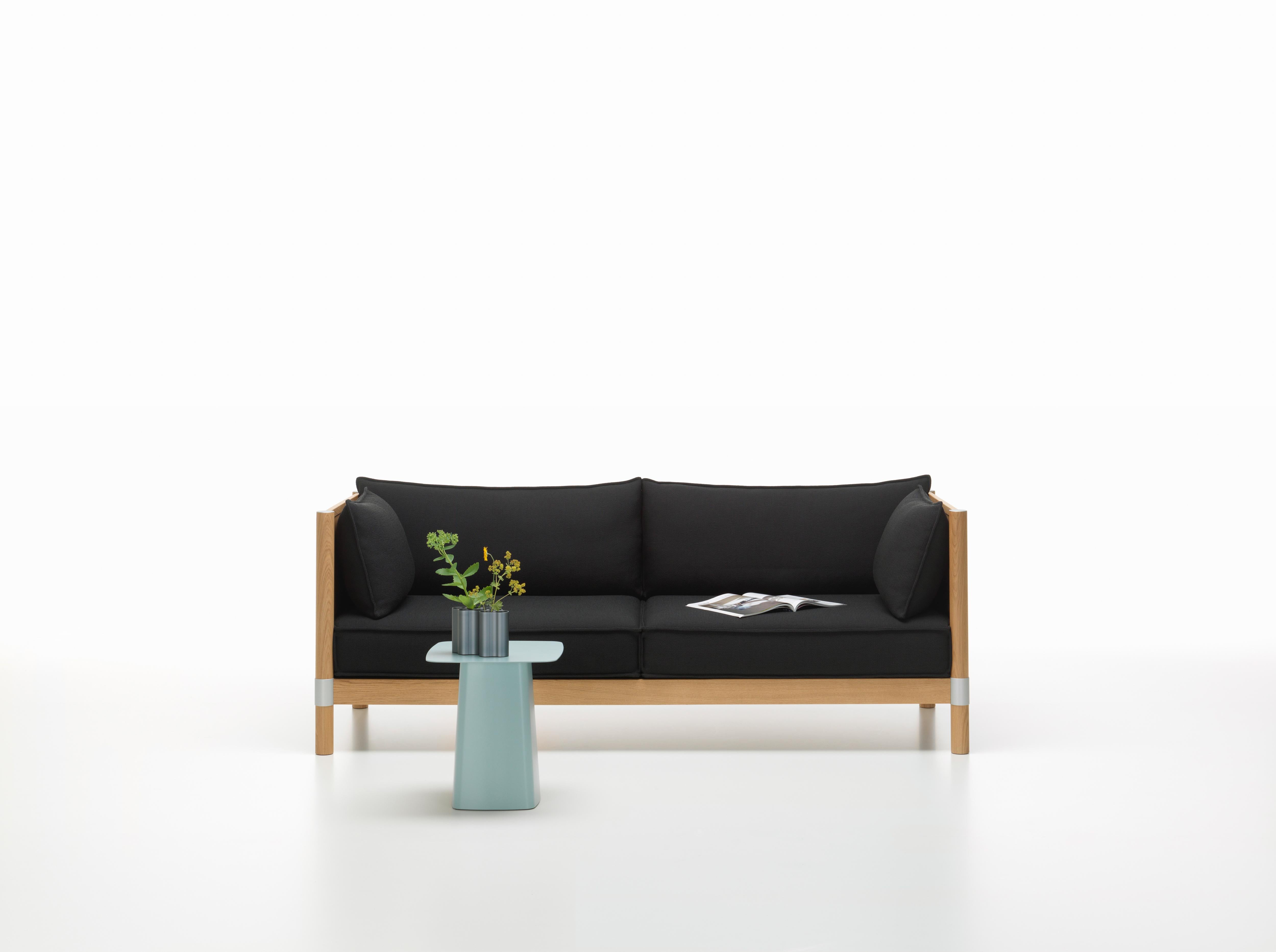 Contemporary Vitra Cyl Sofa Wood in Black & Anthracite Credo by Ronan & Erwan Bouroullec For Sale