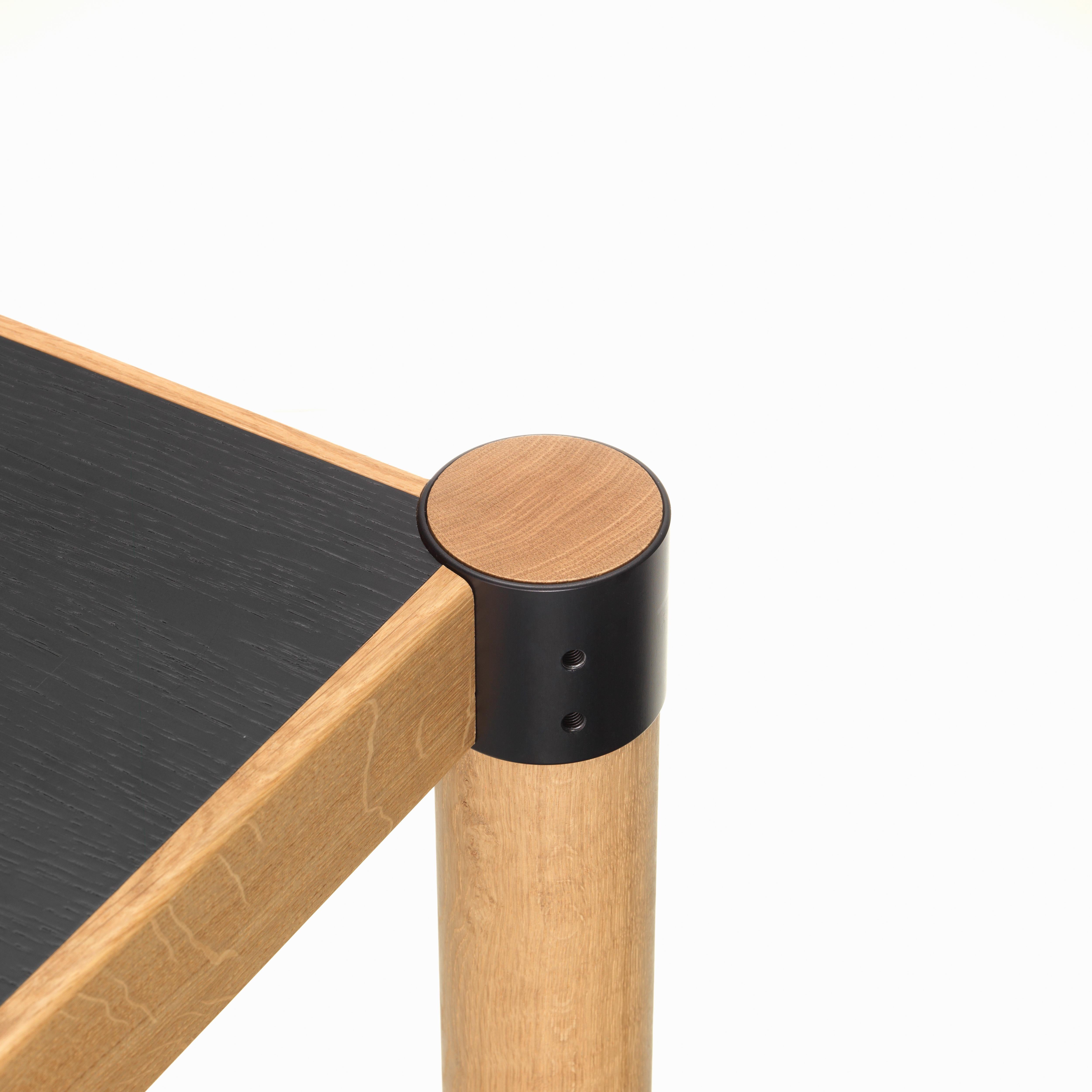 Modern Vitra Cyl Table in Veneer Dark Oak by Ronan & Erwan Bouroullec For Sale