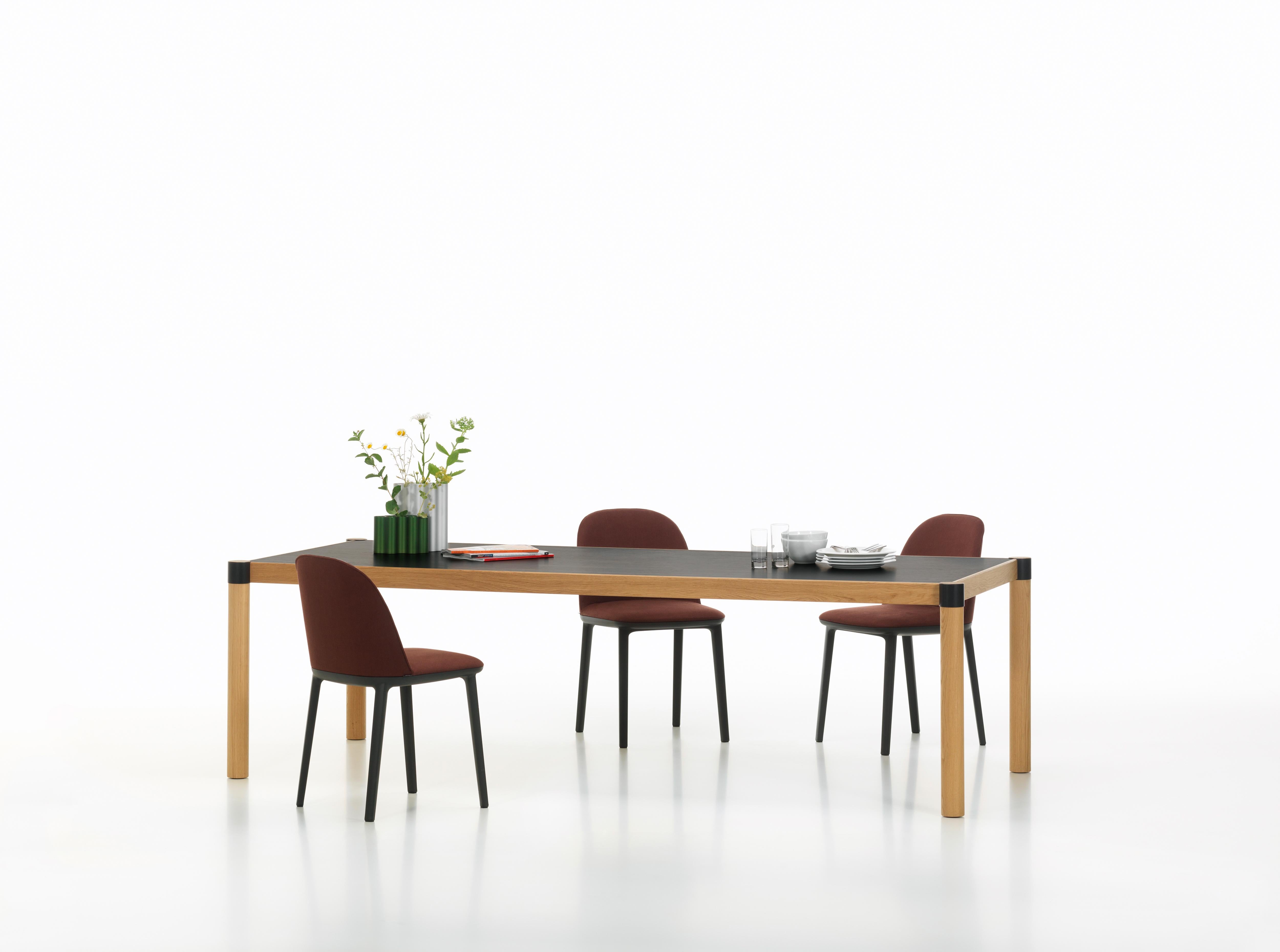 Vitra Cyl Table in Veneer Dark Oak by Ronan & Erwan Bouroullec In New Condition For Sale In New York, NY