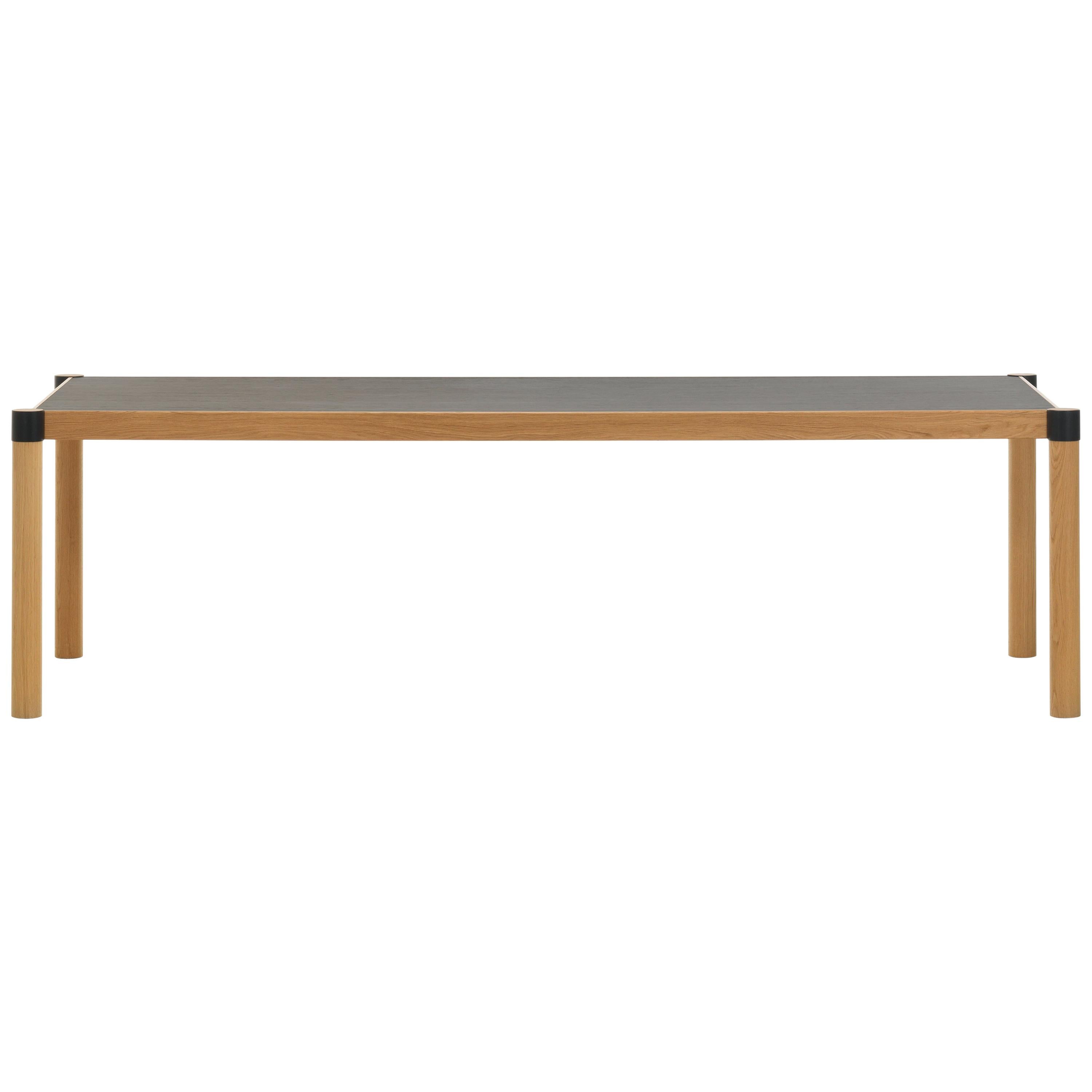Vitra Cyl Table in Veneer Dark Oak by Ronan & Erwan Bouroullec For Sale
