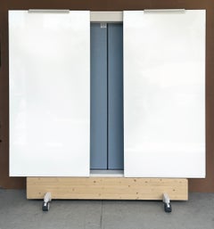 Vitra "Dancing Wall" Movable Office Room Dividers, Fabric and White Board Sides