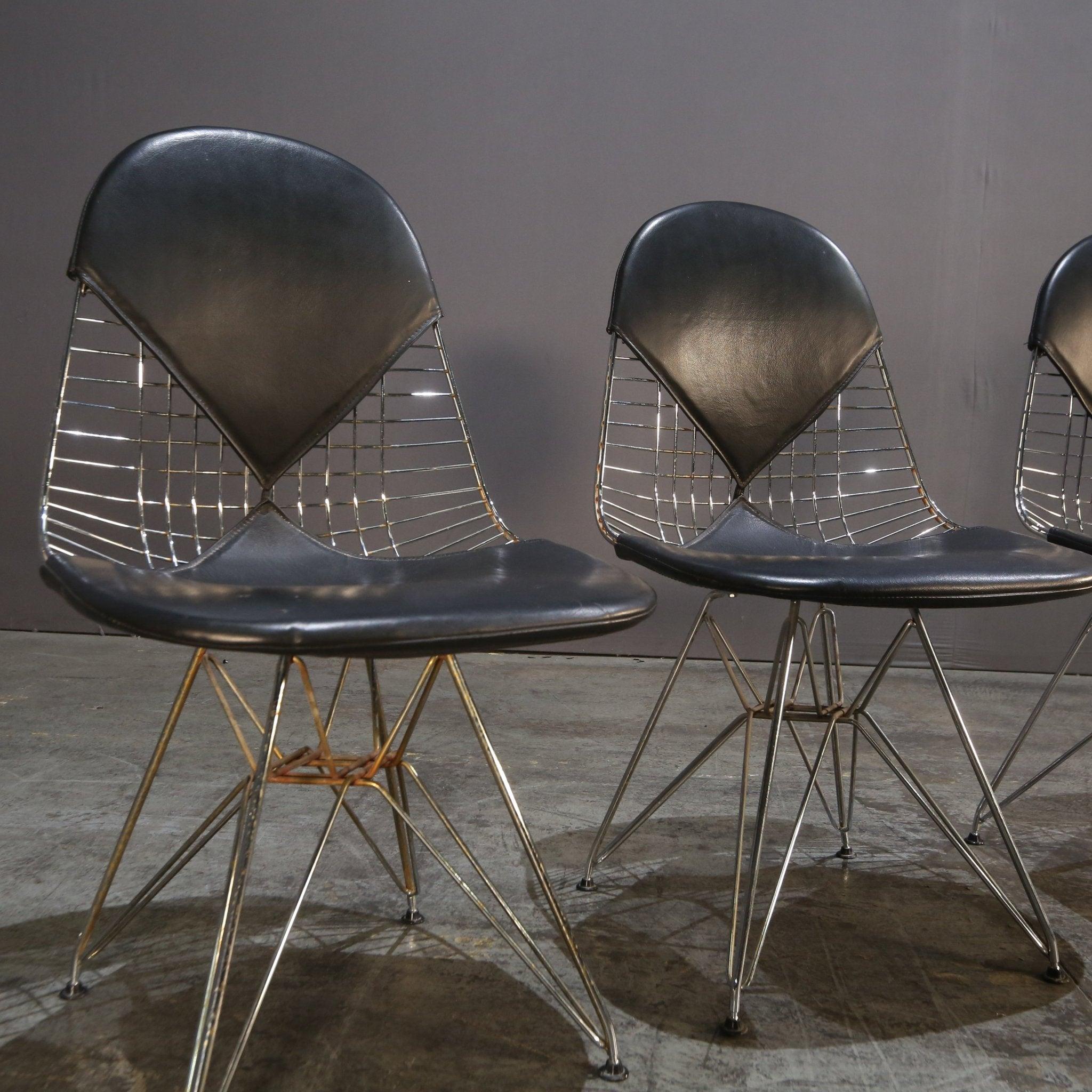 Metal Vitra DKR2 Wire Chair by Charles & Ray Eames