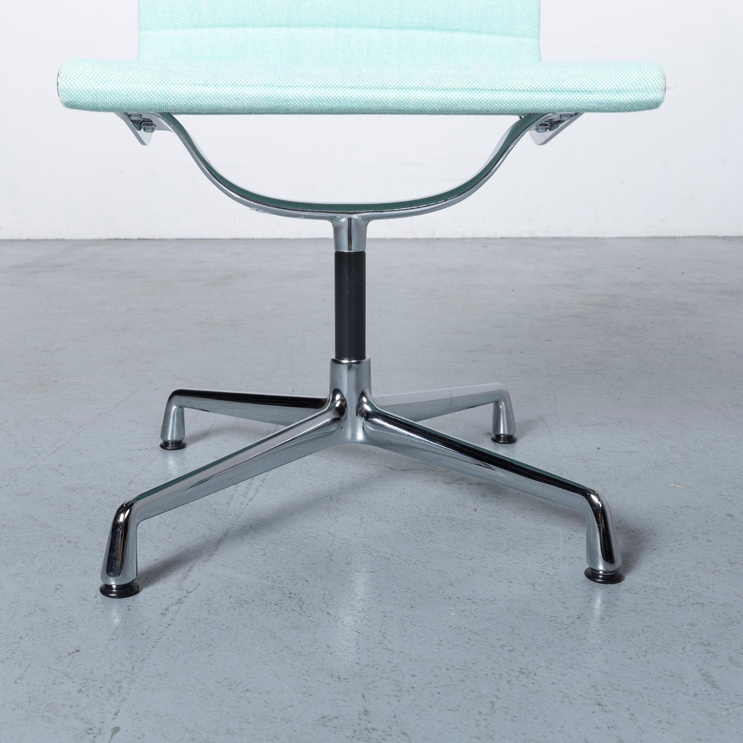 Vitra EA 101 Designer Fabric Chair Light Green Chrome In Good Condition For Sale In Cologne, DE