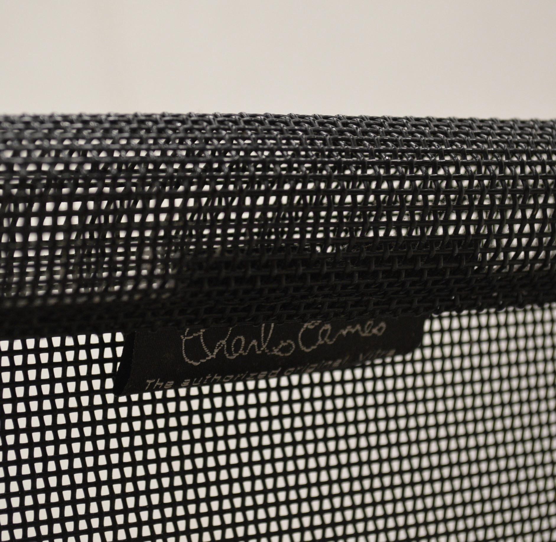 Aluminium Chaise Vitra EA108 en filet d'aluminium de Charles Eames, lot de 8