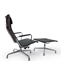 Vitra Eames Alu Group Lounge Set, EA124, EA125, 1980s