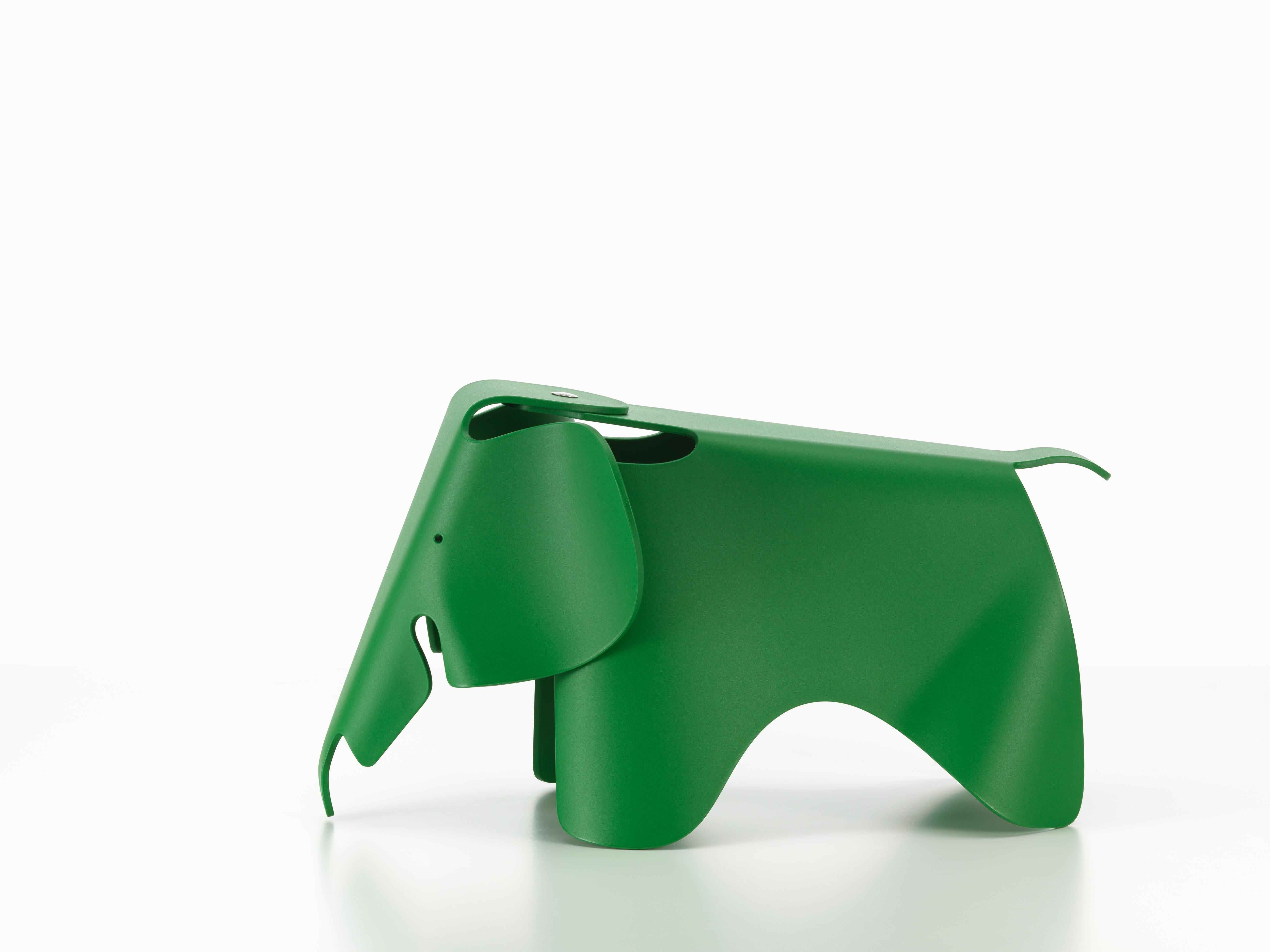 These items are currently only available in the United States.

Charles and Ray Eames developed a toy elephant made of plywood in 1945. Manufactured in plastic, the Eames Elephant can now be enjoyed by the target group for which it was originally