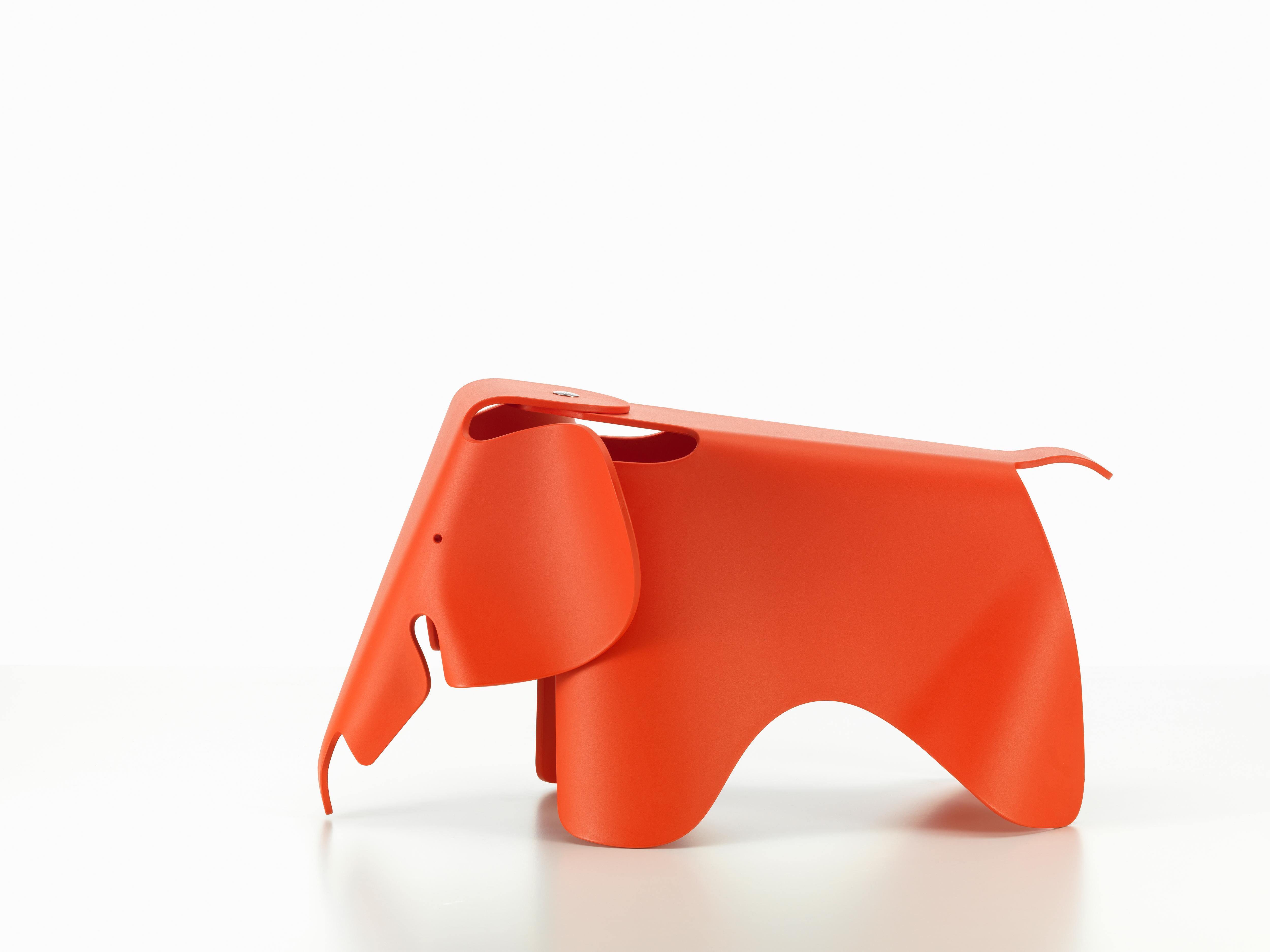 These items are currently only available in the United States.

Charles and Ray Eames developed a toy elephant made of plywood in 1945. Manufactured in plastic, the Eames Elephant can now be enjoyed by the target group for which it was originally