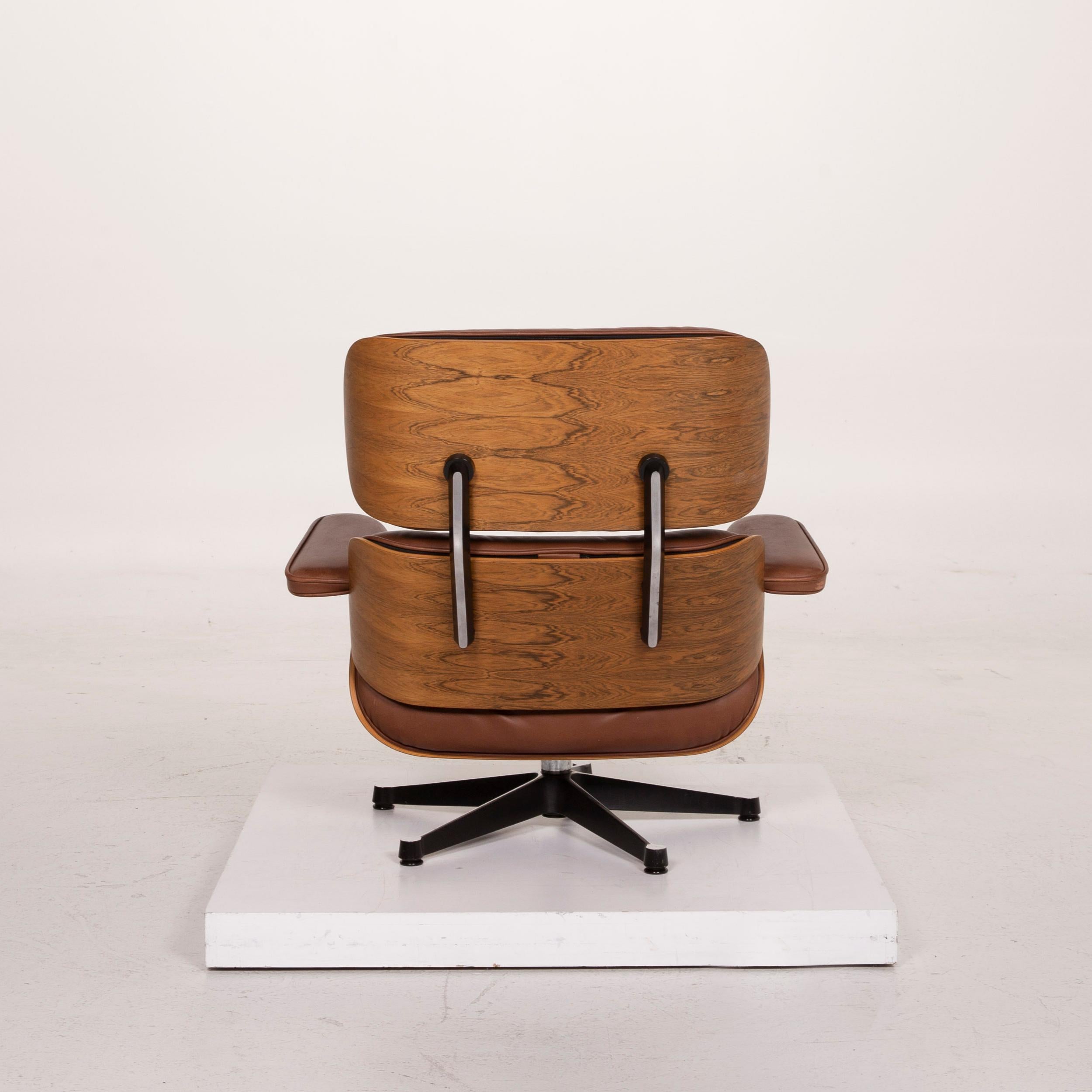 Vitra Eames Lounge Chair Leather Armchair Cognac 2