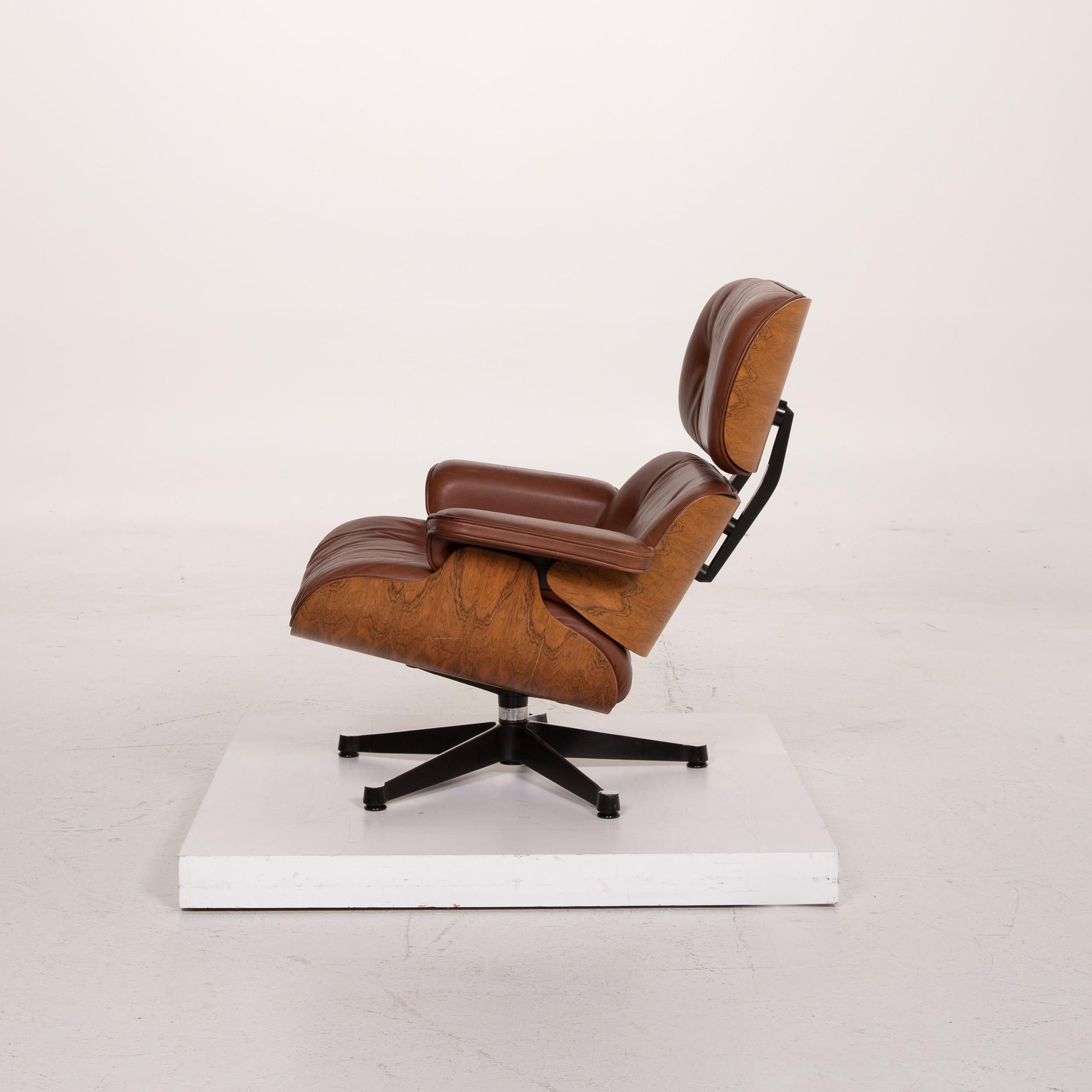 Vitra Eames Lounge Chair Leather Armchair Cognac 3