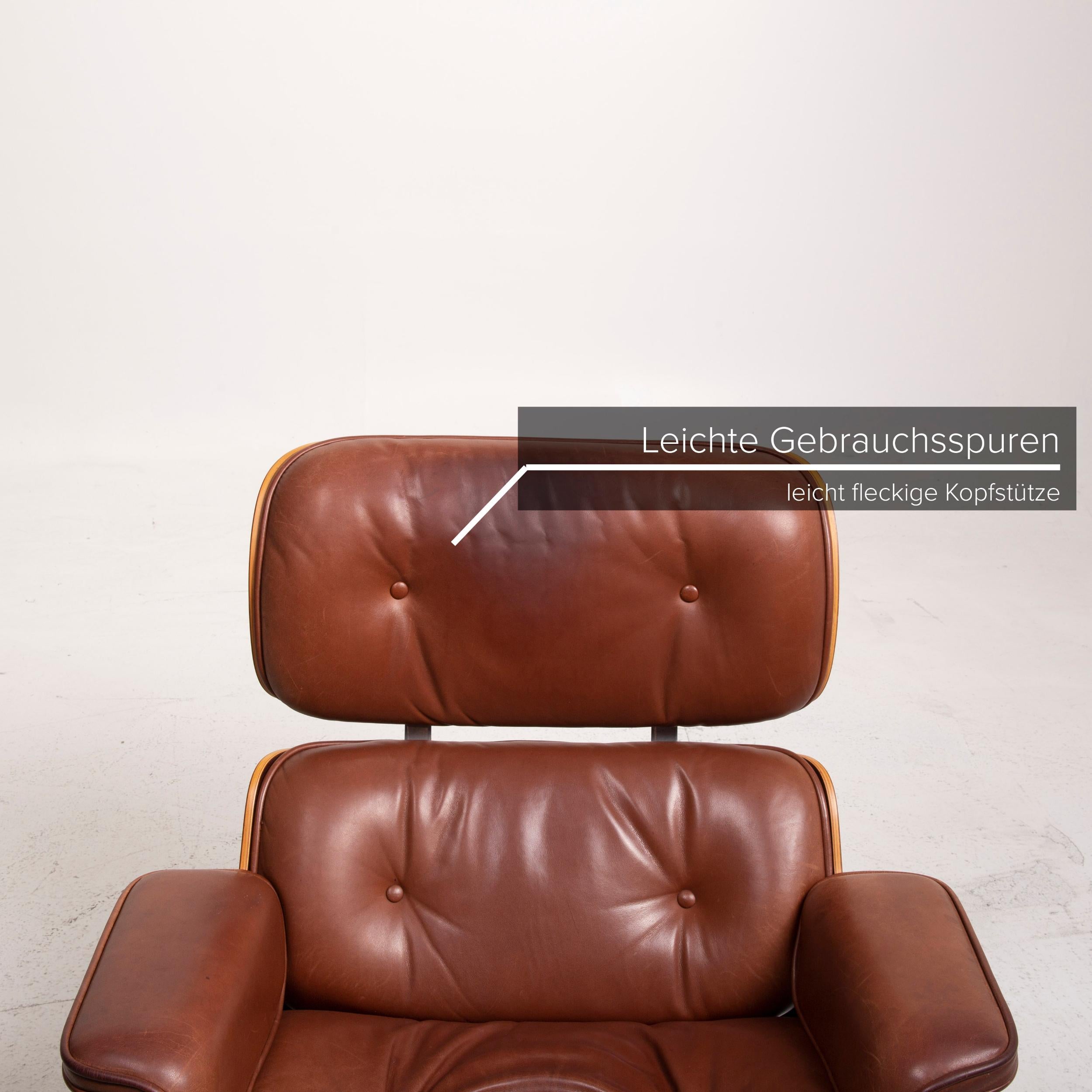 eames lounge chair cognac
