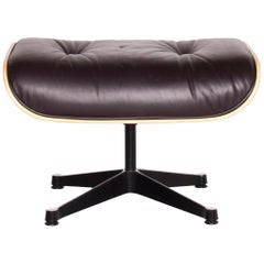 Vitra Eames Lounge Chair Leather Stool Brown Charles & Ray Eames Chair
