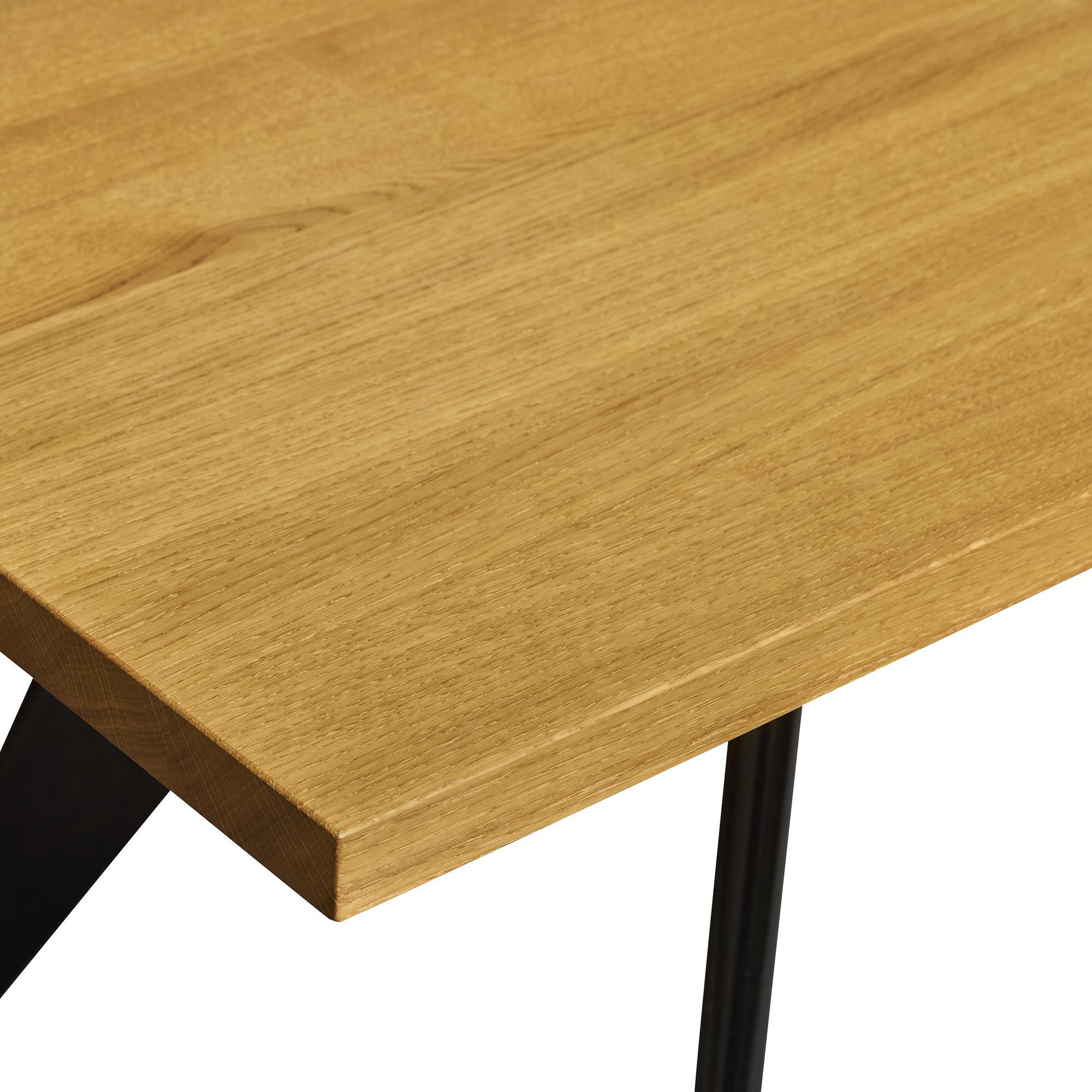 Vitra Em-Tisch aus massiver Eiche Natur und Tiefschwarz, Jean Prouvé im Angebot 5