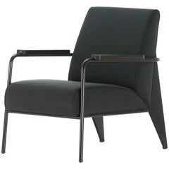 Vitra Fauteuil de Salon Armchair in Black by Jean Prouvé