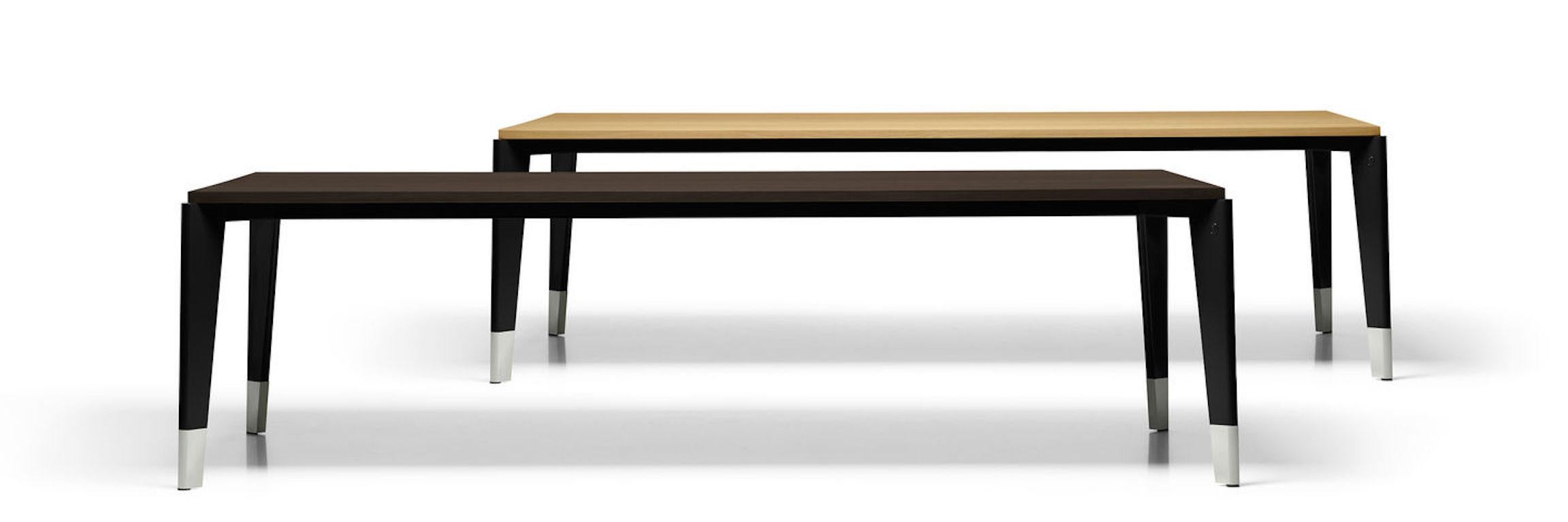 Modern Vitra Flavigny Table in Smoked Oak by Jean Prouvé For Sale