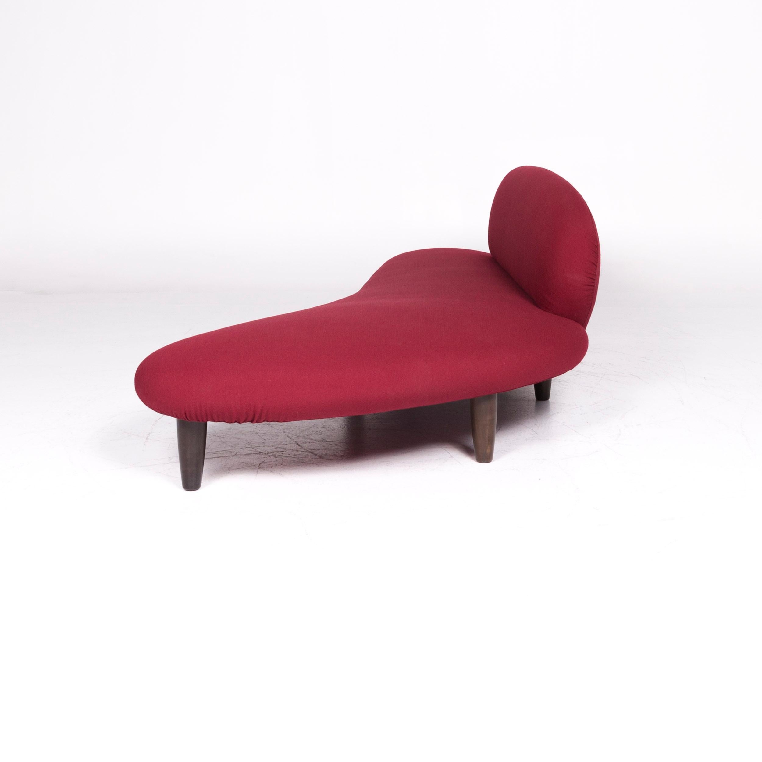 Tabouret de canapé à quatre places en tissu rouge marron Vitra Freeform en vente 3