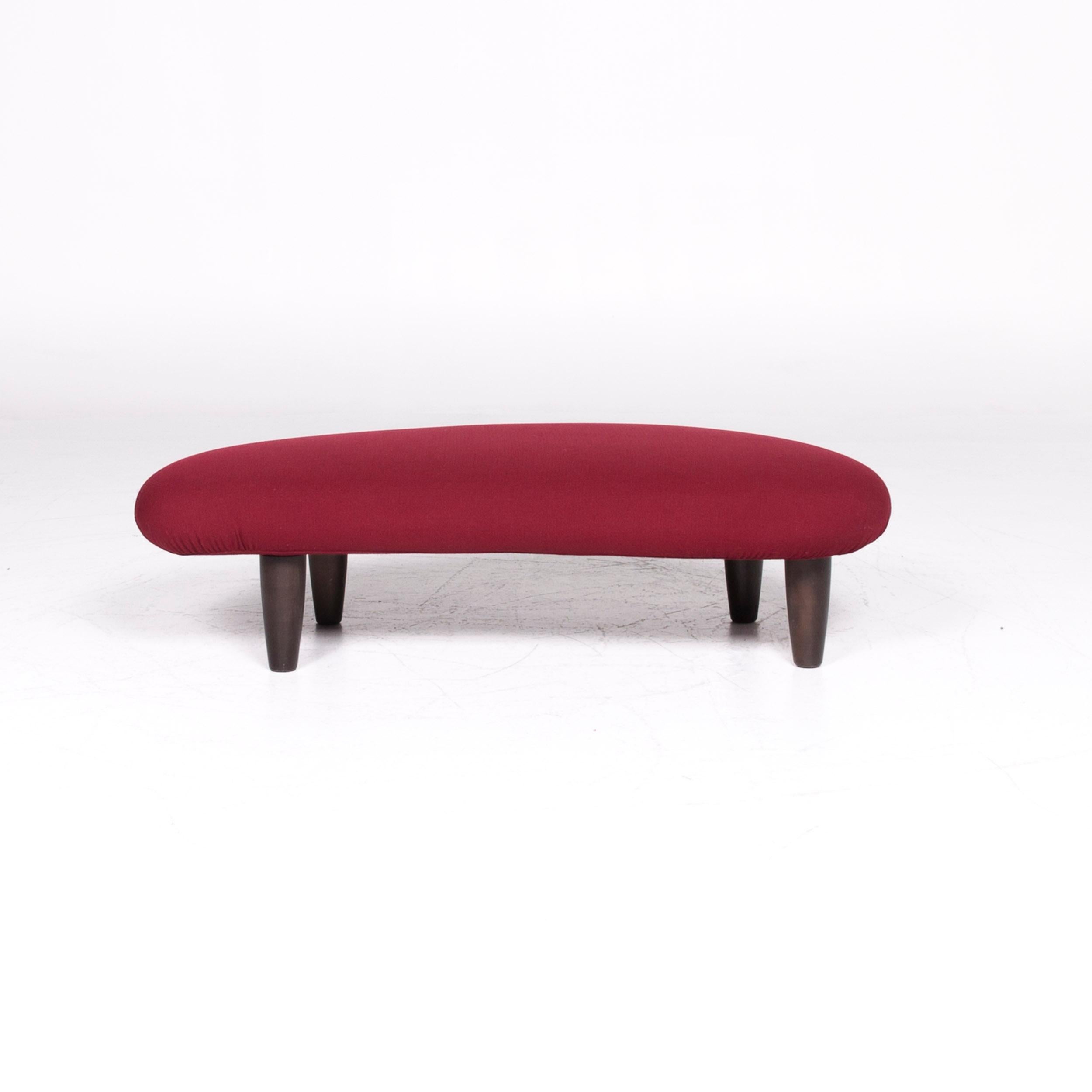 Tabouret de canapé à quatre places en tissu rouge marron Vitra Freeform en vente 4