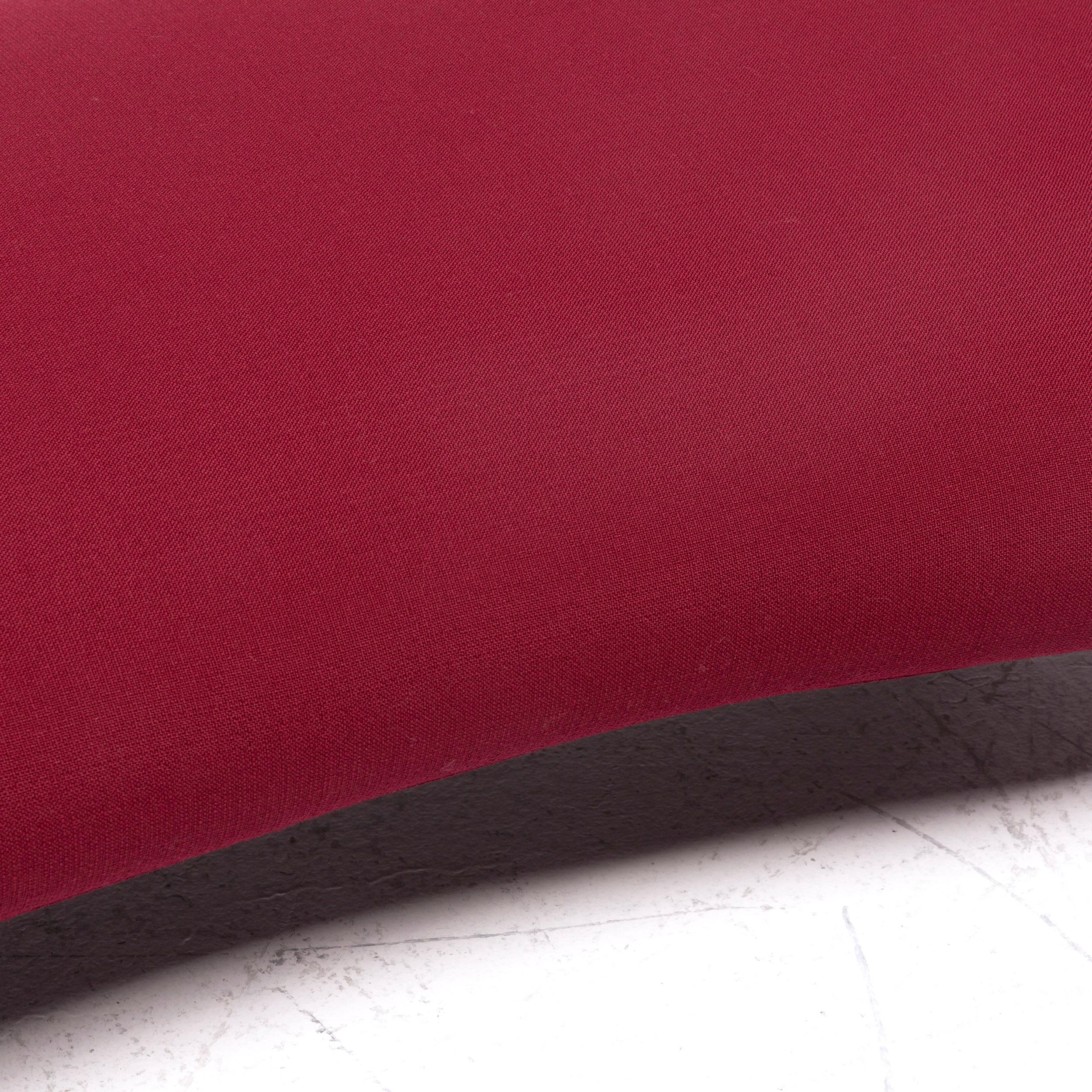 Tabouret de canapé à quatre places en tissu rouge marron Vitra Freeform en vente 9