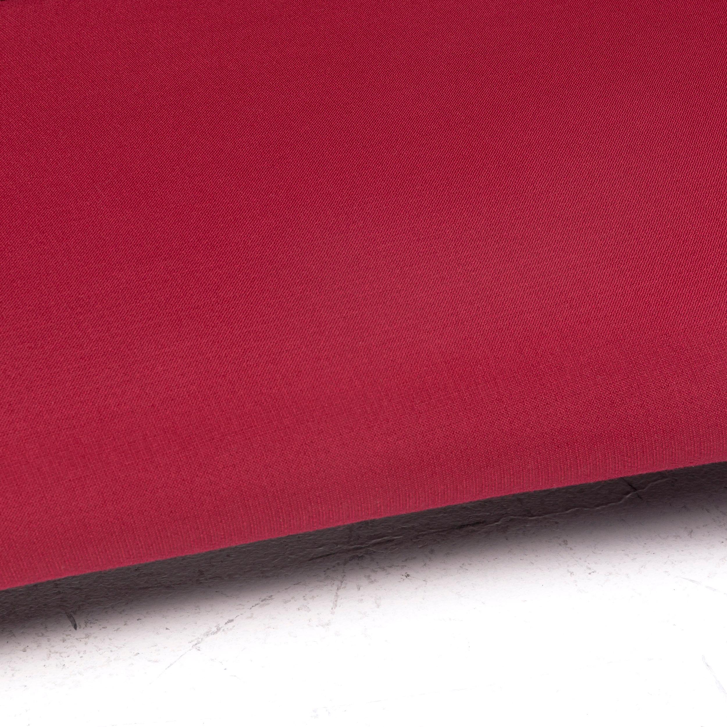 Tabouret de canapé à quatre places en tissu rouge marron Vitra Freeform Excellent état - En vente à Cologne, DE