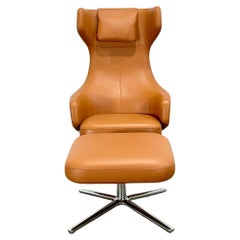Vitra Grand Repos Armchair and Ottoman by Antonio Citterio