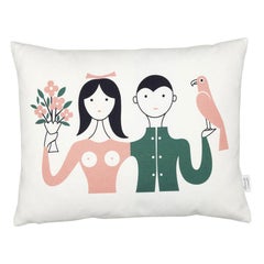 Vitra Graphic Pillow with Couple by Alexander Girard