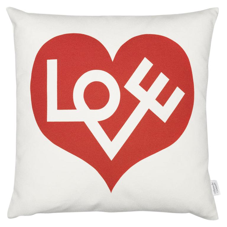 Vitra Graphic Pillow with Love Heart by Alexander Girard For Sale