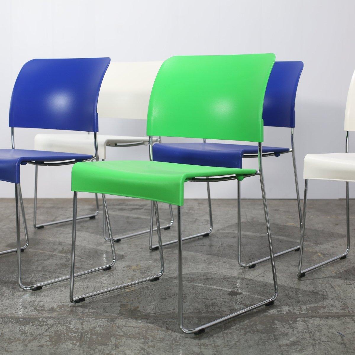 Moderno Vitra Hal Sledge Chairs by Jasper Morrison, Set of Five in vendita