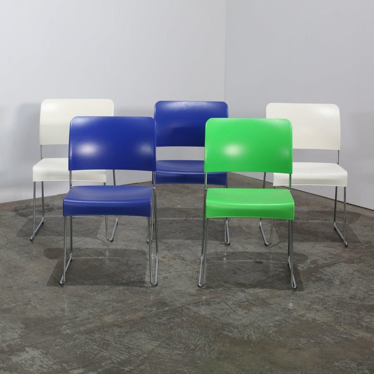 Vitra Hal Sledge Chairs by Jasper Morrison, Set of Five in vendita 2