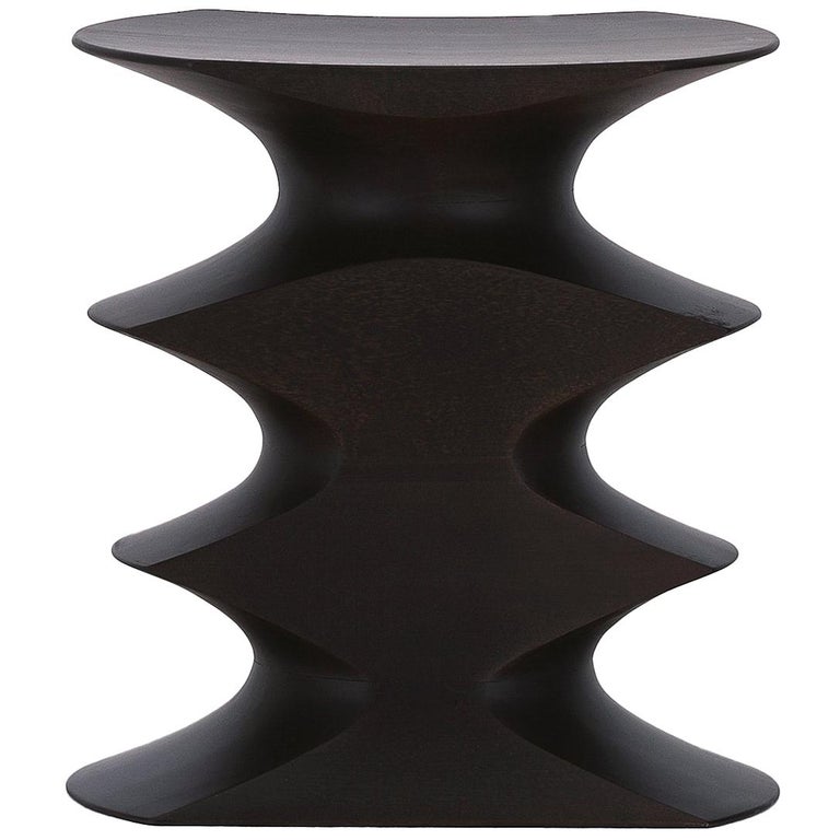 Embryo replica Dollar Vitra Hocker Stool in Dark Brown by Herzog and de Meuron For Sale at 1stDibs