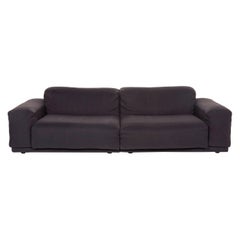 Used Vitra Jasper Morrison Fabric Sofa Gray Anthracite Three-Seat Couch