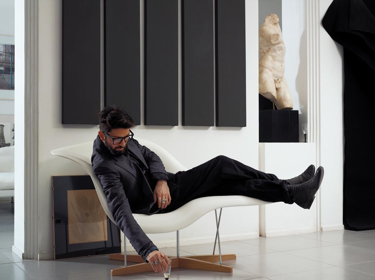 Vitra La Chaise Chair by Charles and Ray Eames For Sale at 1stDibs