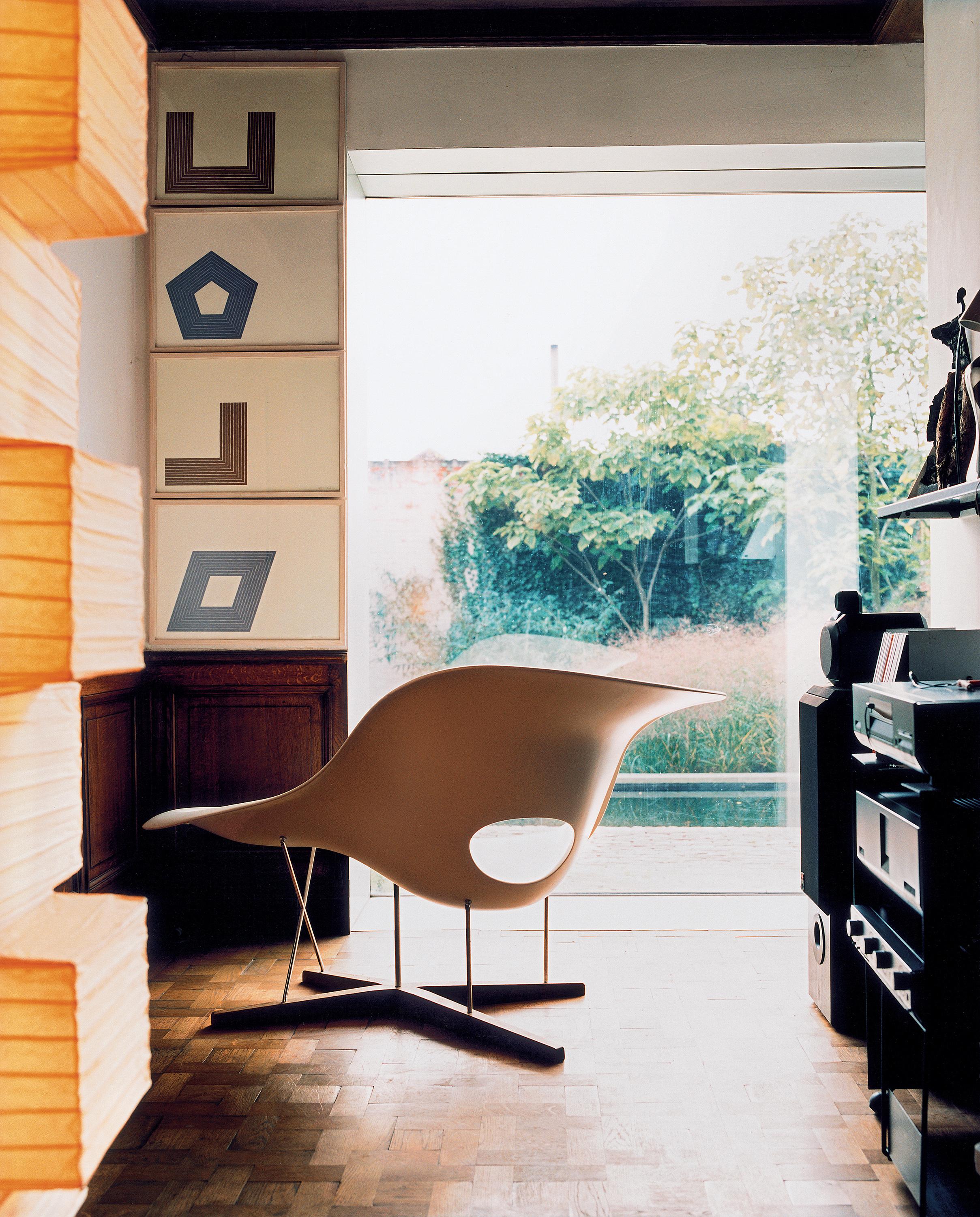 Modern Vitra La Chaise Chair by Charles & Ray Eames For Sale