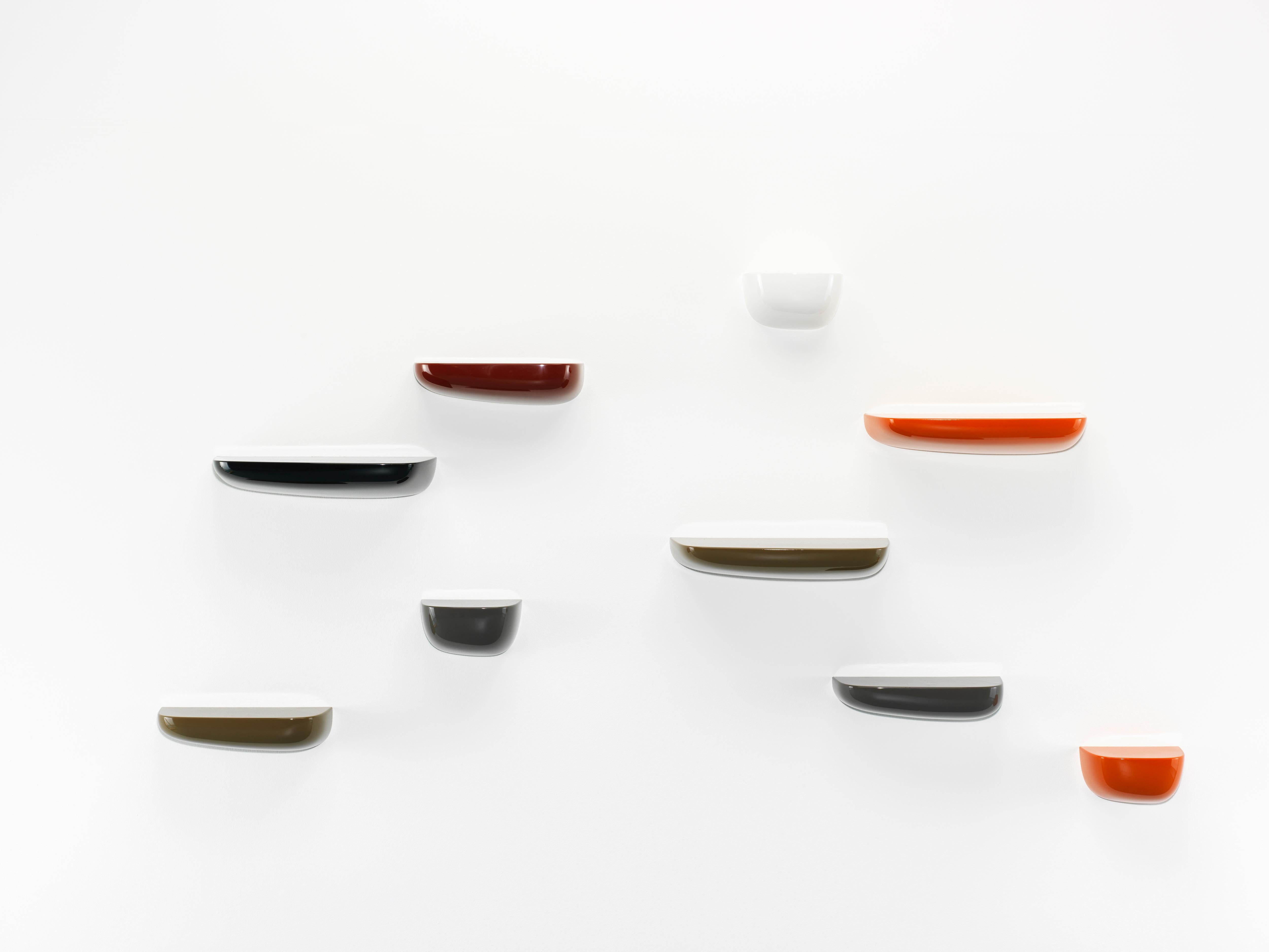 Plastic Vitra Large Corniches in Japanese Red by Ronan & Erwan Bouroullec For Sale