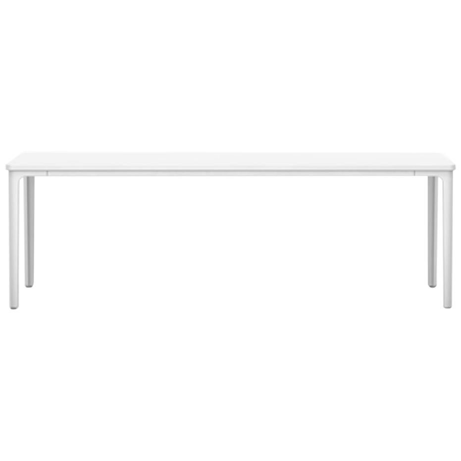 Vitra Large Plate Table in MDF White by Jasper Morrison For Sale