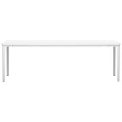 Vitra Large Plate Table in MDF White by Jasper Morrison