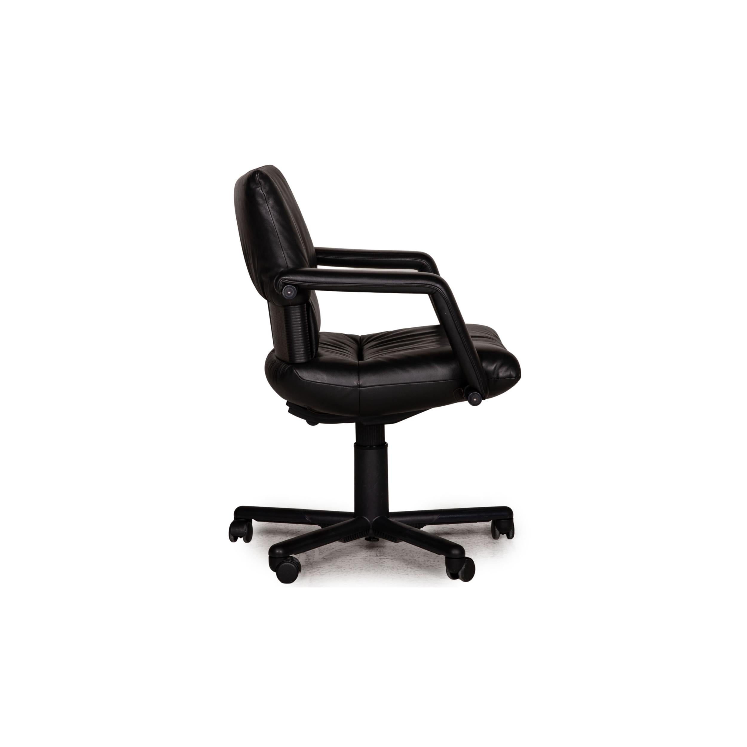 Vitra Leather Chair Black Office Chair For Sale 4