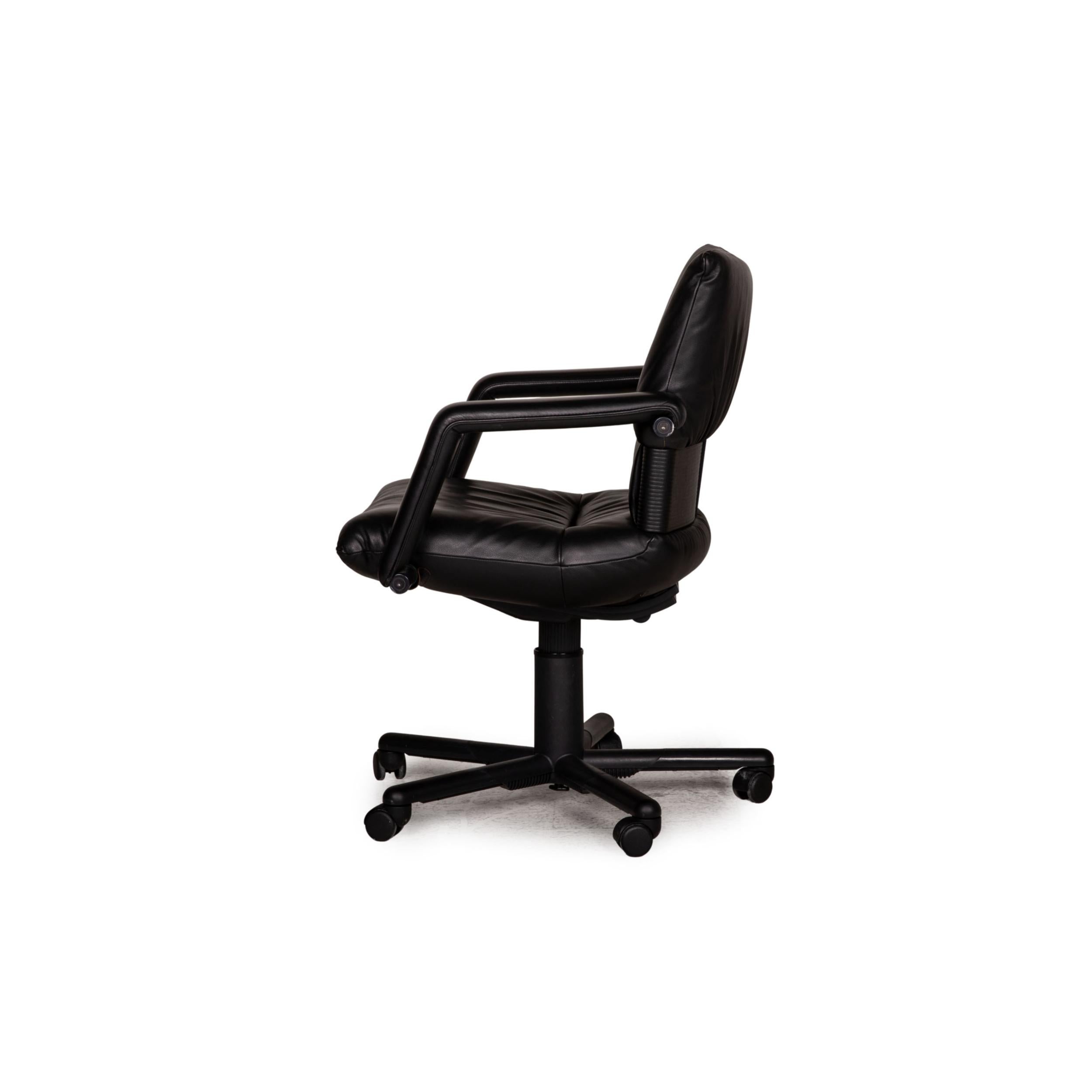 Vitra Leather Chair Black Office Chair For Sale 6