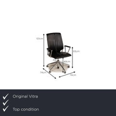 Vitra Leather Chair Black Office Chair