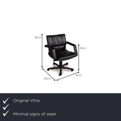 Vitra Leather Chair Black Office Chair