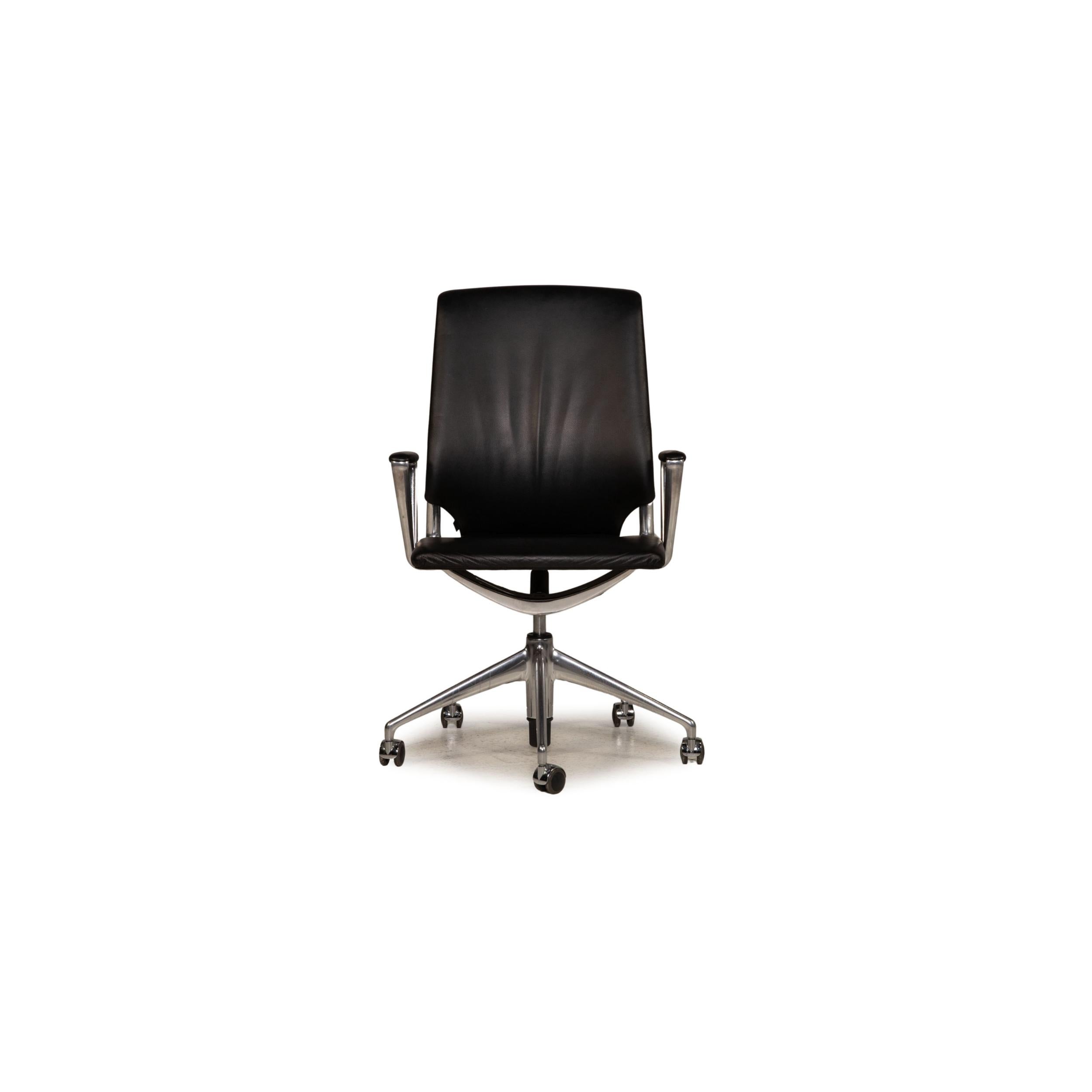 Vitra Leather Chair Black Office Chair For Sale 1