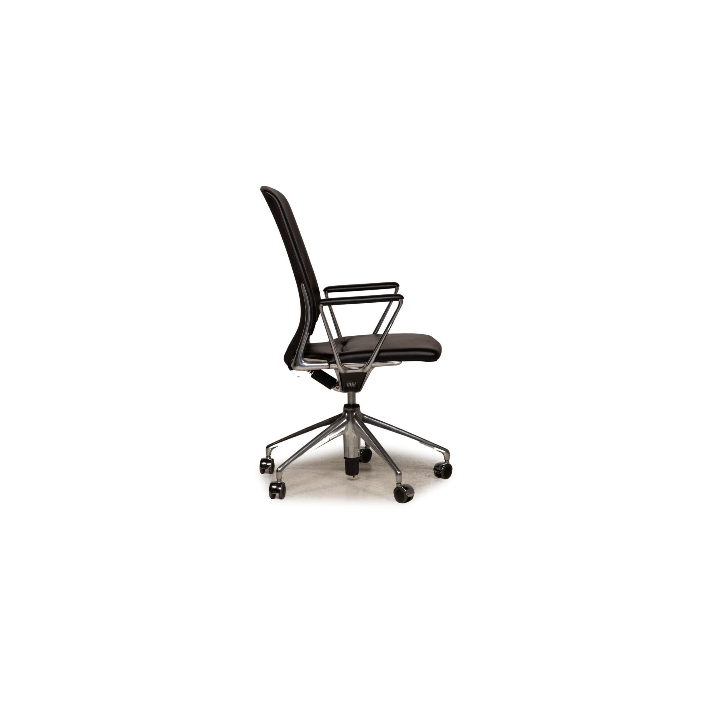 Vitra Leather Chair Black Office Chair For Sale 2